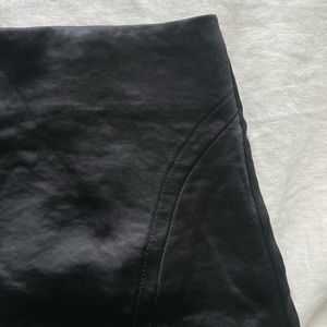 Black Silk Mini Skirt